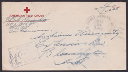 US-Militärbrief, 1945 "Rotes Kreuz", Armeezensur - Cartas & Documentos