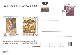 CDV A 66 Czech Republic Grand Prix WIPA  2001 Stamps On Stamps - Cartes Postales