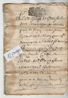 VP23.001 - Cachet Généralité De RIOM - Acte De 1710 - - Timbri Generalità