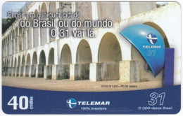 BRASIL W-584 Magnetic Telemar - Communication, Phone Booth - Used - Brasilien