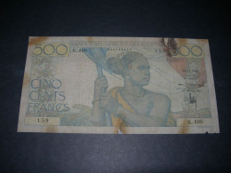 Afrique Occidental  500 Francs  24-11-1948 - Other - Africa
