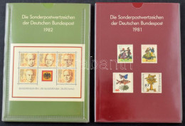 ** NSZK 1981-1982 2 Db Évkönyv NSZK és Berlin Bélyegekkel, Teljes évfolyamok - Andere & Zonder Classificatie