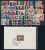 O Deutsches Reich 1934-1936 53 Db Bélyeg + 1 Db Blokk, 2 Stecklapon - Other & Unclassified