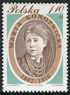 Polonia 2002 Correo 3739 ** 160 Aniv. Nacimiento De Maria Konopnicka / Poeta - Unused Stamps