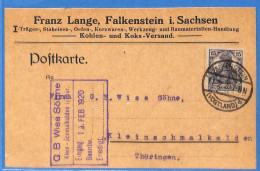 Allemagne Reich 1920 - Carte Postale De Falkenstein - G29592 - Briefe U. Dokumente
