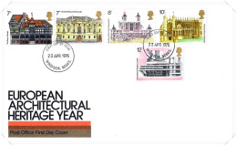 1975 Architecture Unaddressed FDC Tt - 1971-1980 Decimale  Uitgaven