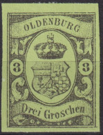 Oldenburg Staatswappen, 3 Gr. " REPLIK " - Oldenbourg