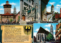 73011180 Noerdlingen Reimlinger Tor Und St Georgskirche Renaissance Treppe Am Ra - Noerdlingen