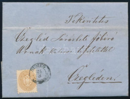 1865 15kr Levélen / On Cover "SÜMEG" - Altri & Non Classificati