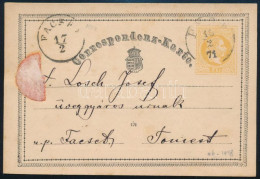 1871 2kr Díjjegyes Levelezőlap "PEST" - "FACSE(T)" - Other & Unclassified