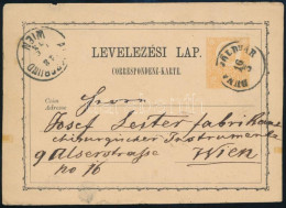 1873 2kr Díjjegyes Levelezőlap "DUNA-FÖLDVÁR" - Wien - Otros & Sin Clasificación