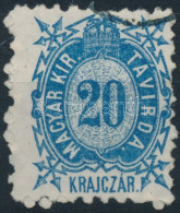 O 1873 Távírda Kőnyomat 20kr (8.000) - Otros & Sin Clasificación