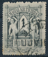 O 1874 Távírda Réznyomat 1Ft "M.K. TÁVÍ(RDAI ÁLLOMÁS) / UJVI(DÉK)" - Otros & Sin Clasificación