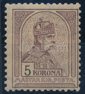 * 1904 Turul 5K IV. Vízjel 1. Vízjelállás (80.000) - Sonstige & Ohne Zuordnung