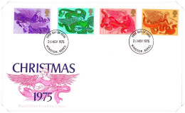 1975 Christmas Unaddressed FDC Tt - 1971-1980 Dezimalausgaben