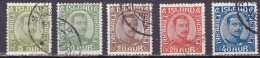 IS016– ISLANDE – ICELAND – 1922 – KING CHRISTIAN X – MI # 99/103 USED 68 € - Usados