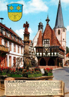 73011076 Michelstadt Rathaus Stadtkirche Brunnen Michelstadt - Michelstadt