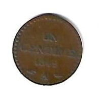 France1 Centieme 1849a Km754  Vf - 1 Centime