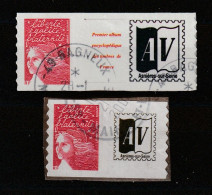 " 2 TIMBRES PERSONNALISES OBLITERES ". Voir Le Scan. A Saisir !!! - Used Stamps