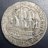 Netherlands 6 Stuivers Scheepjesschelling Zeeland 179X Silver VF Off Center - Provinzen