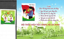 VIETNAM, 2021, MNH, SCOUTING, FLAGS, 1v+S/SHEET, IMPERFORATE - Otros & Sin Clasificación