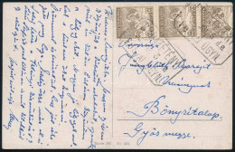 ~1919 Képeslap "BUDATÉTÉNY" Postaügynökségi Bélyegzéssel - Other & Unclassified