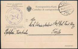 1909 Tábori Posta Hivatalos Levelezőlap "K. UND K. KRIESGMARINE / S.M.SCHIFF ZENTA" S.M.S. Erzherzog Ferdinand Max, Teod - Otros & Sin Clasificación