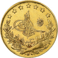 Empire Ottoman, Abdul Hamid II, 100 Kurush, AH 1293-30 / 1906, Constantinople - Turkey