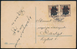 1920 Képeslap Búzakalász 20f Párral - Other & Unclassified