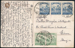 1923 Képeslap 20K Bérmentesítéssel Budapestről Gönczbe - Other & Unclassified