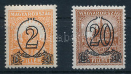 * 1931 Kisegítő 2/3f + 20/25f B 14:14 1/4 Fogazással (**7.000) - Otros & Sin Clasificación