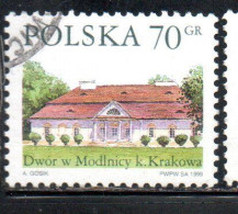 POLONIA POLAND POLSKA 1999 COUNTRY ESTATES MODLNICY 70g USED USATO OBLITERE' - Gebruikt