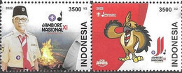 INDONESIA, 2022, MNH,SCOUTS, NATIONAL JAMBOREE, 2v - Unused Stamps