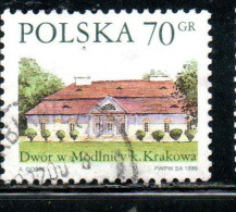 POLONIA POLAND POLSKA 1999 COUNTRY ESTATES MODLNICY 70g USED USATO OBLITERE' - Gebraucht