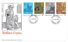 1976 Caxton Unaddressed FDC Tt (2) - 1971-1980 Dezimalausgaben