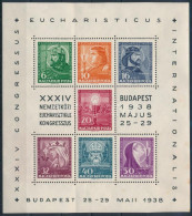 * 1938 Eucharisztikus Blokk (**10.000) (rozsda / Stain) - Altri & Non Classificati