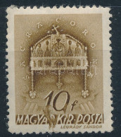 ** 1941 Templom II. 10f Festékelkenődés Az értékszámnál (foltok / Spots) - Otros & Sin Clasificación