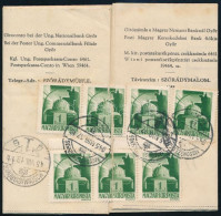 1945 (2. Díjszabás) Ajánlott Levél 8 Db Bélyeggel, Ebből 2 Bontásnál Eltépve, Szükségragjeggyel "MOSONSZENTJÁNOS" - Moso - Other & Unclassified