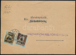 1945 (4. Díjszabás) Nyomtatvány 2 Db Bélyeggel "SZOMBATHELY" - Nagykanizsa - Other & Unclassified