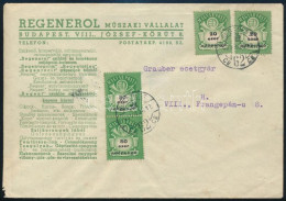 1946 (27. Díjszabás) Budapest Helyi Levél 4 Db Adópengő Bélyeggel - Other & Unclassified