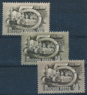 **, * 1950-1953 Ötéves Terv (I.) + (II.) 3 Db 40f Eltérő Színárnyalatban (egy Falcos / One Hinged) - Autres & Non Classés