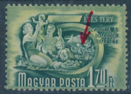 ** 1950 Ötéves Terv (I.) 1,70Ft Fehér Folt A Fürdőzők Között (91. ívhely) - Otros & Sin Clasificación