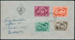 1950 Ötéves Terv 4 Bélyege FDC-n - Otros & Sin Clasificación