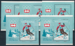 ** 1964 5 Db Téli Olimpia Innsbruck Blokk (5.000) - Other & Unclassified