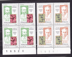 1994 Italia Italy EUROPA CEPT EUROPE 4 Serie Di 2 Val. MNH** Quartina Con Numero Grandi Scoperte, Great Discoveries Bl.4 - 1994