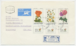 Registered Cover / Postmark Israel 1981 Flower - Rose - Altri & Non Classificati