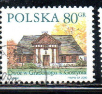 POLONIA POLAND POLSKA 2000 COUNTRY ESTATES GRABONOG 80g USED USATO OBLITERE' - Usados