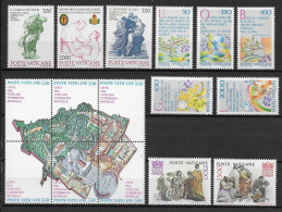 VATICAN - 1986 ANNEE COMPLETE  ** MNH - 16 VALEURS  - COTE = 39.5 EUR. - Années Complètes