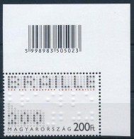 ** 2009 200 éve Született Louis Braille ívsarki Vonalkódos Bélyeg - Altri & Non Classificati