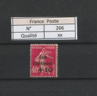 FRANCE - N°266 ** - Surchargé Caisse D'Amortissement - Neuf Sans Trace De Charnière - Unused Stamps